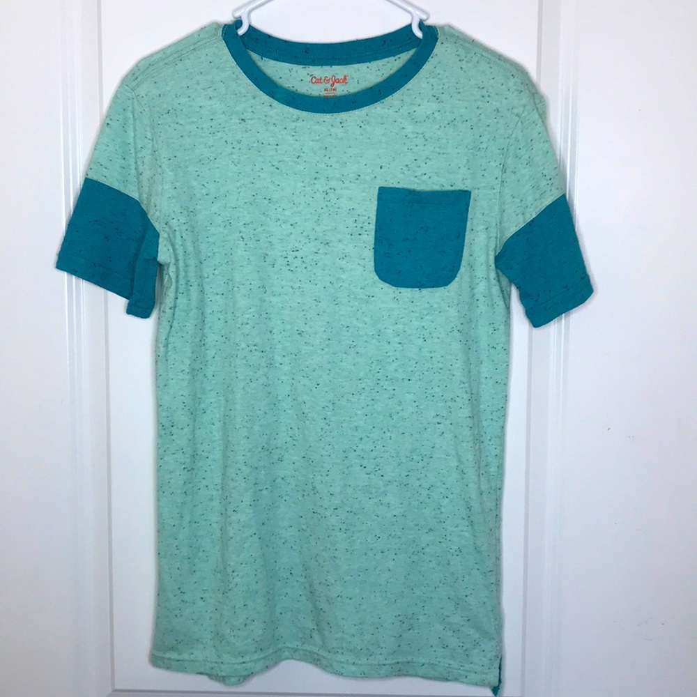 Green and blue kids tee shirt